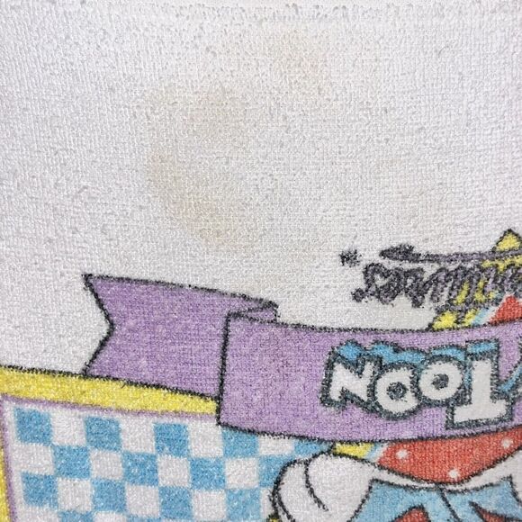 VTG 1990 Tiny Toon Adventures Babs Buster Bunny 23x43 Cotton Bath‎ Cloth Towel B - Picture 7 of 8